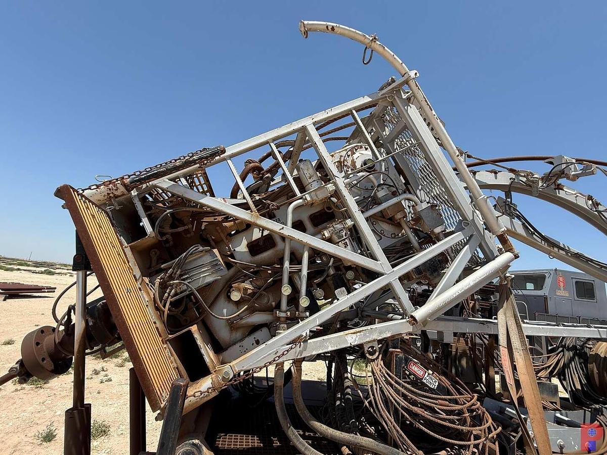 Used 2012 TOTAL EQUIPMENT AND SERVICE HYDRA RIG 580 15K 2” 4-AXLE COIL TUBING TRAILER