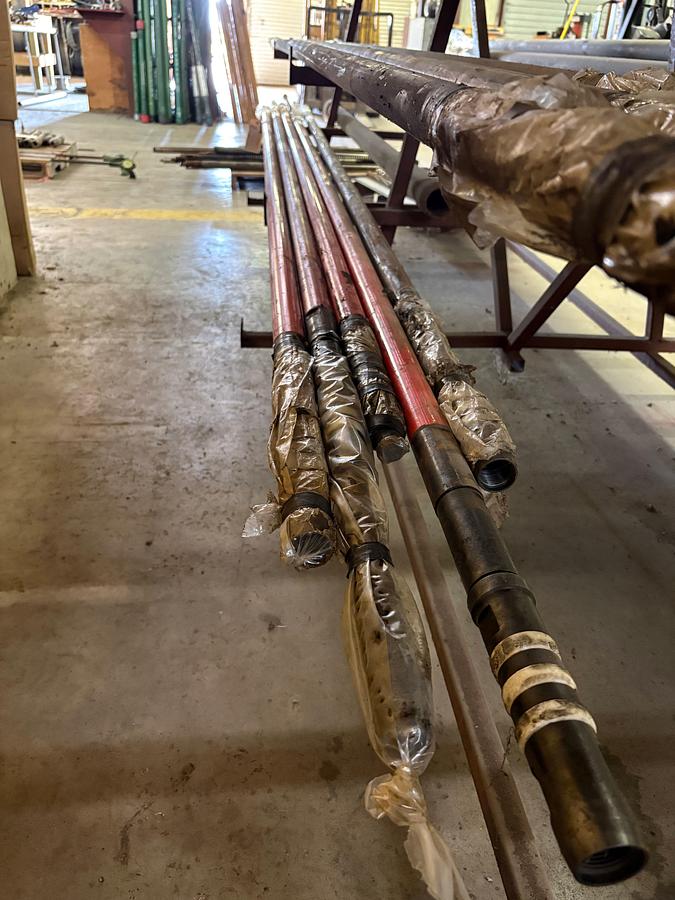 Used 2” x 1-1/2” x 10’ 25WD flexrite ring, CS parts rod