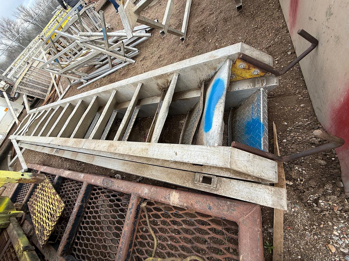 Used (3) 14’ ALUMINUM RIG LADDERS