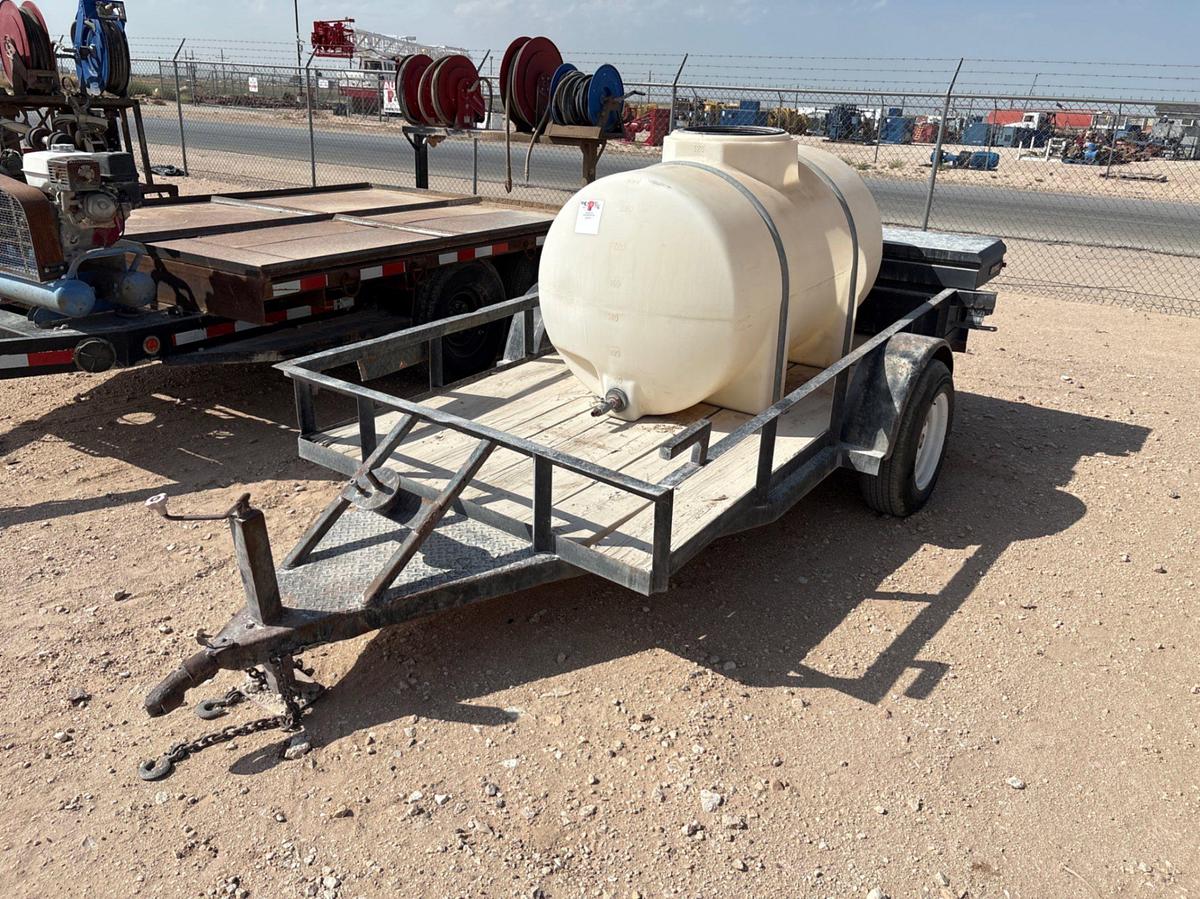 Used SHOPBUILT 10’ x 5’ s/a bumper pull utility trailer