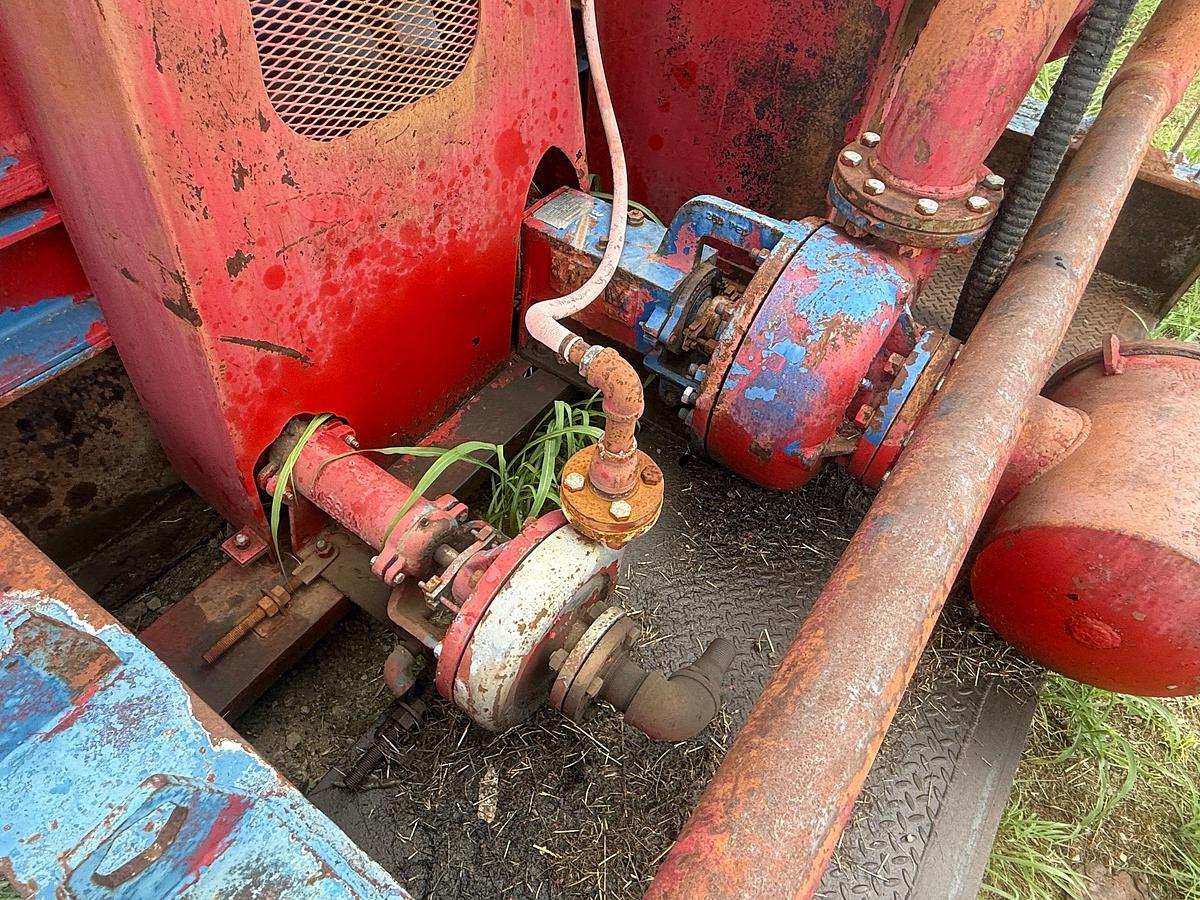 Used GARDNER DENVER PZ7 TRIPLEX MUD PUMP P/B MTU 12V2000TTA, SKIDDED