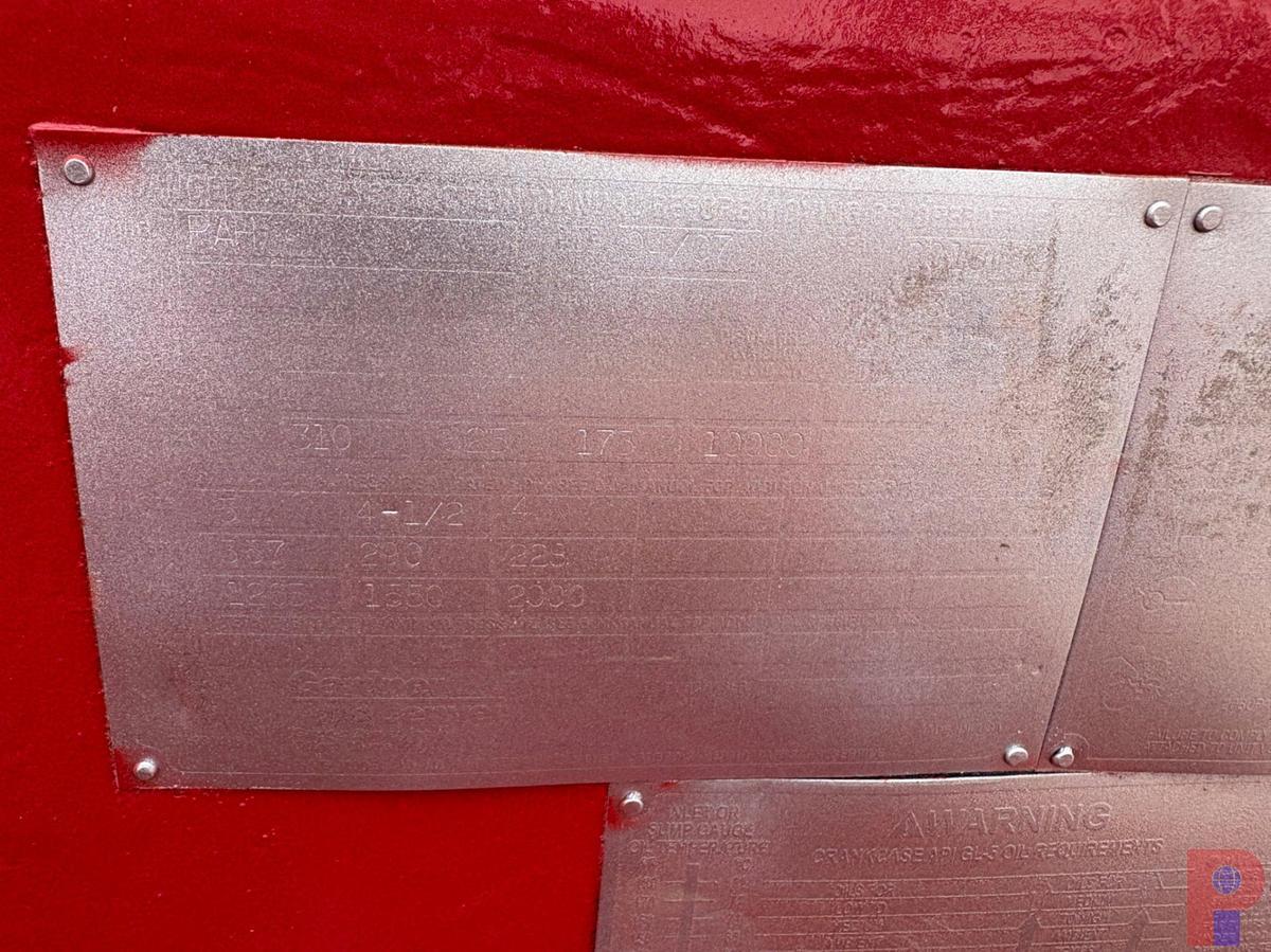 Used GARDNER DENVER PAH TRIPLEX PUMP UNIT, SKIDDED