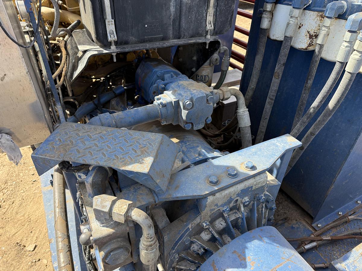 Used 2018 KERR T60 10K WP TRIPLEX WELL SERVICE PUMP P/B CATERPILLAR C18 630-HP, SKIDDED