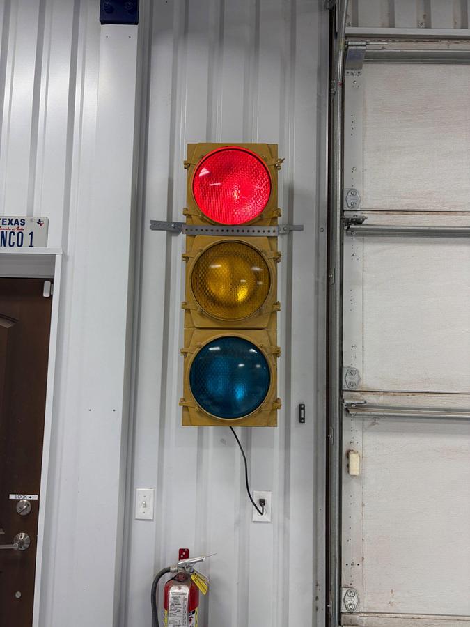 Used Traffic Light w/ (2) stop signs