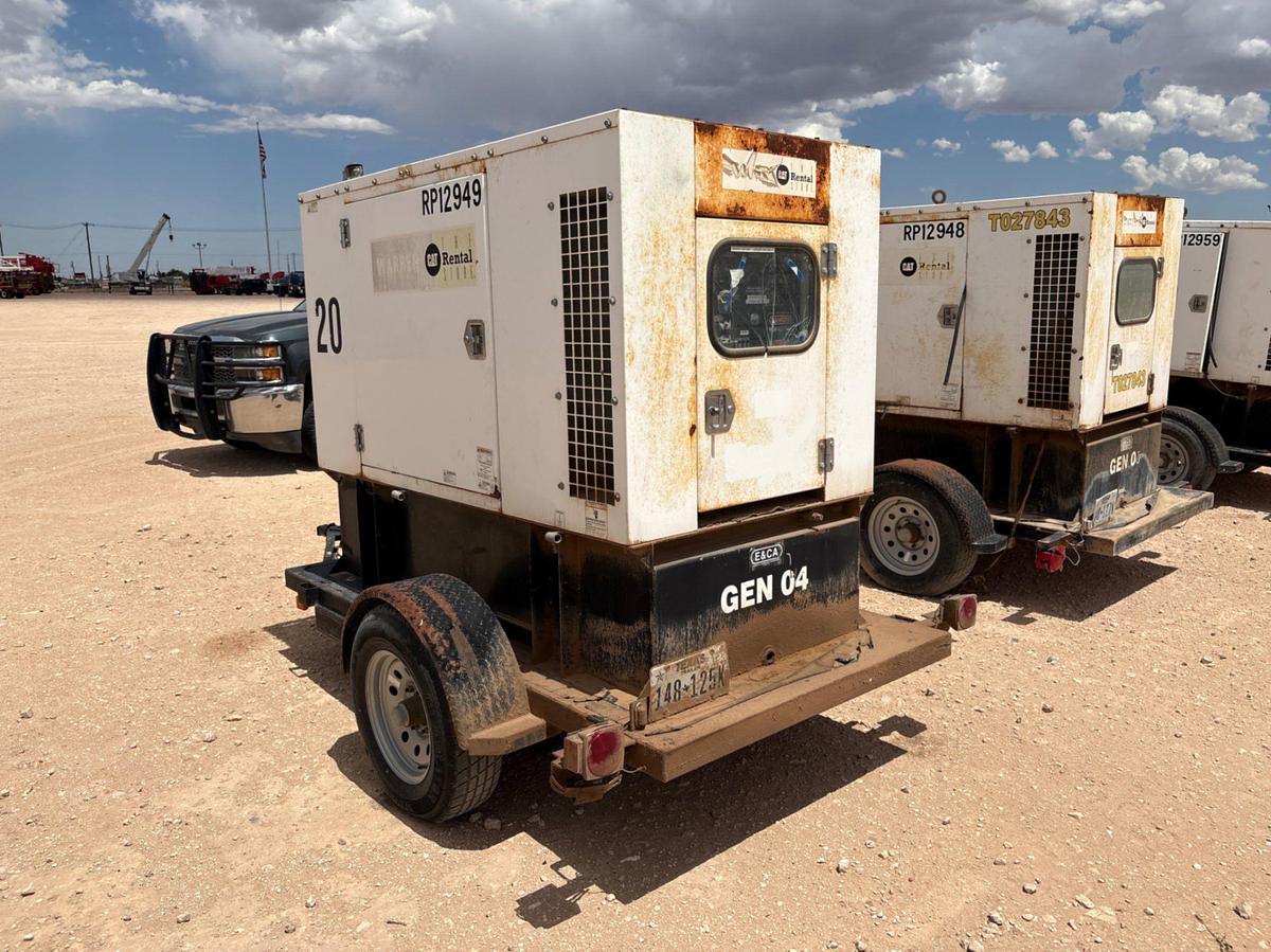 Used 2013 WARREN POWER SYSTEMS NPS-P-20 20KW S/A BUMPER PULL TOWABLE GENERATOR
