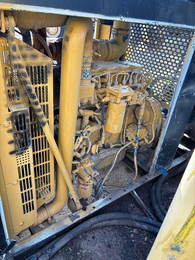 Used GARDNER DENVER TEE 5K TRIPLEX WELL SERVICE PUMP P/B CATERPILLAR 6-CYL ENGINE, SKIDDED