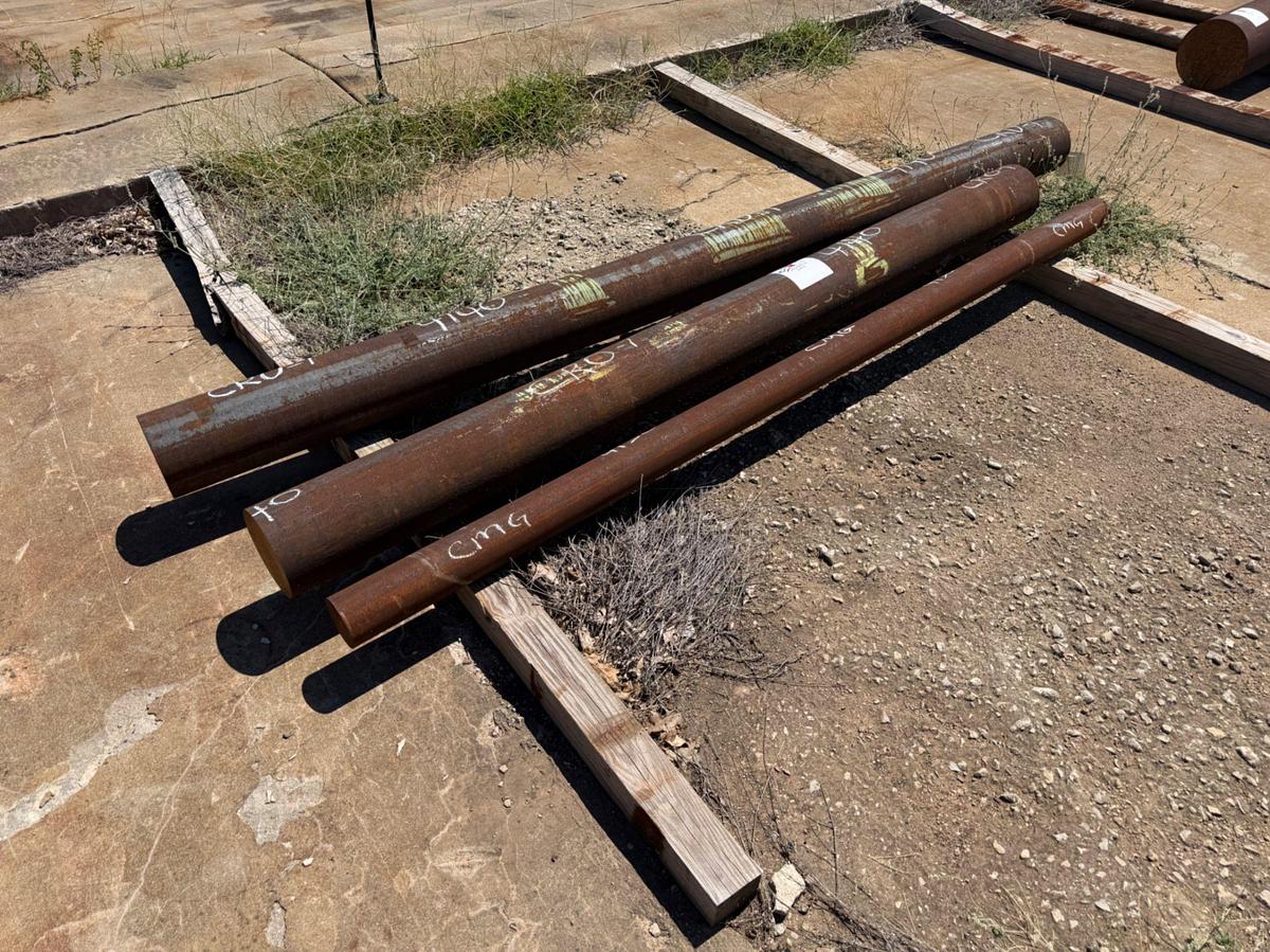 Used (5) pcs. Of 4140 Steel Round Stock