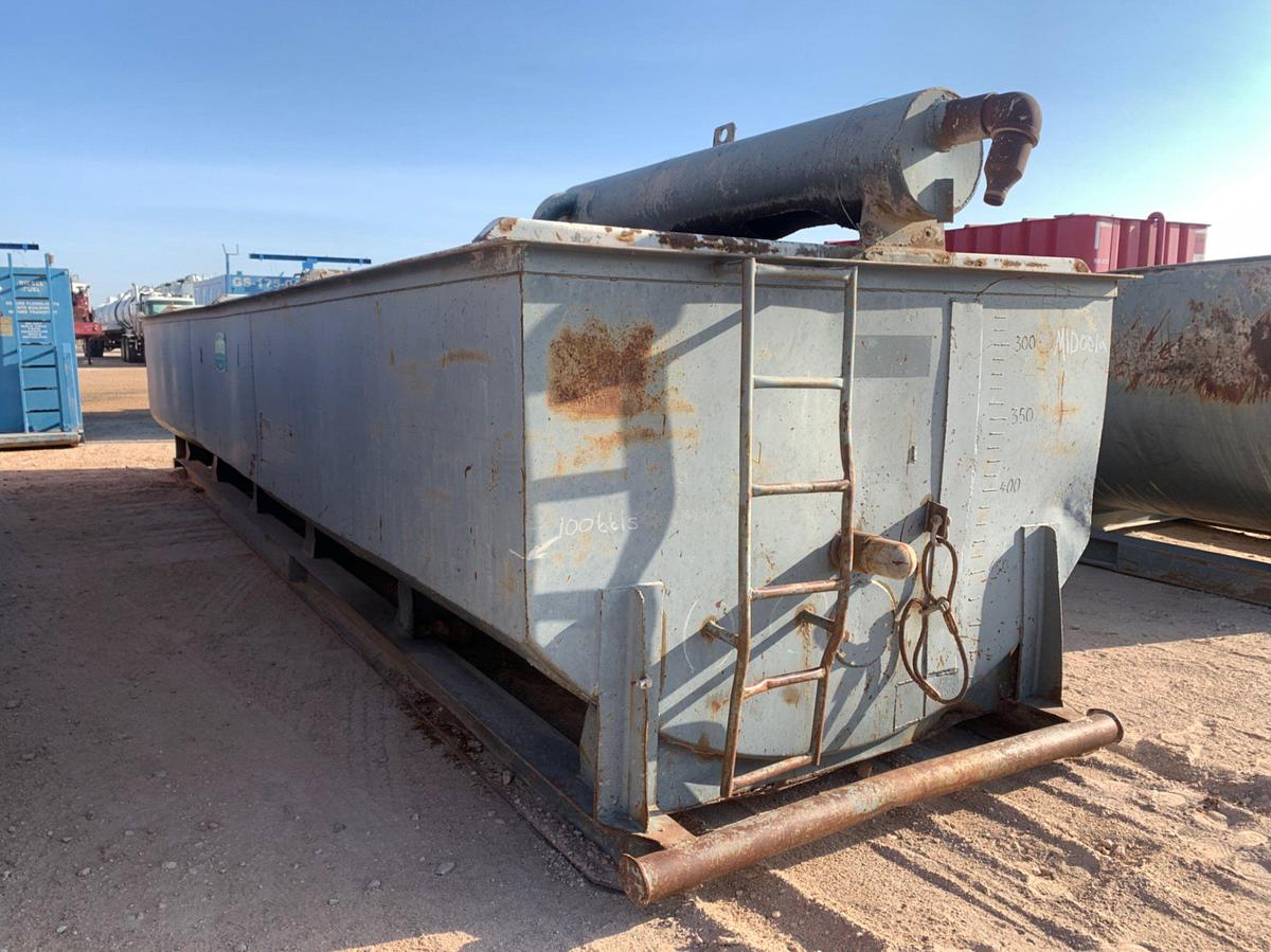 Used 35’L x 8’W x 8’T 398bbl Round Bottom Open Top Tank