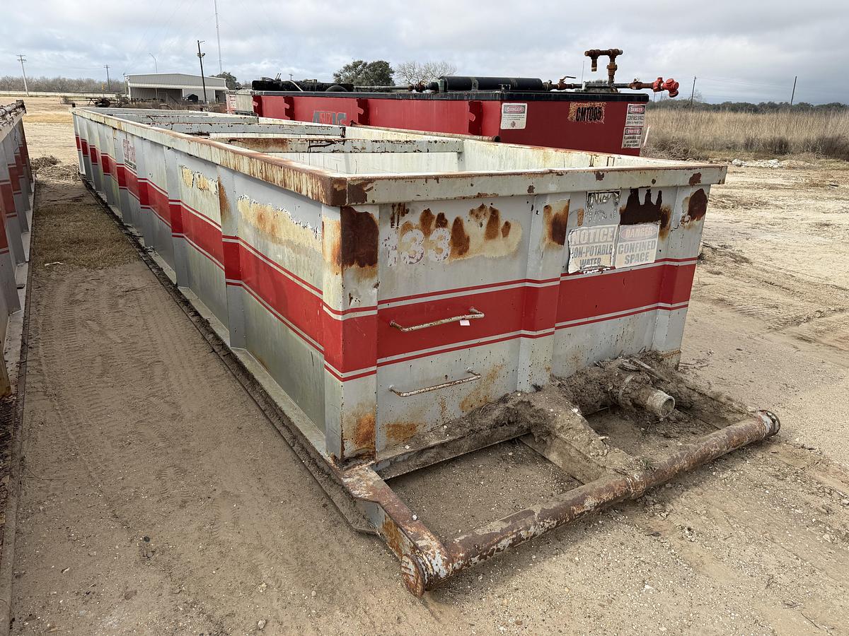 Used 40’ X 87” X 4’ OPEN TOP MUD TANK