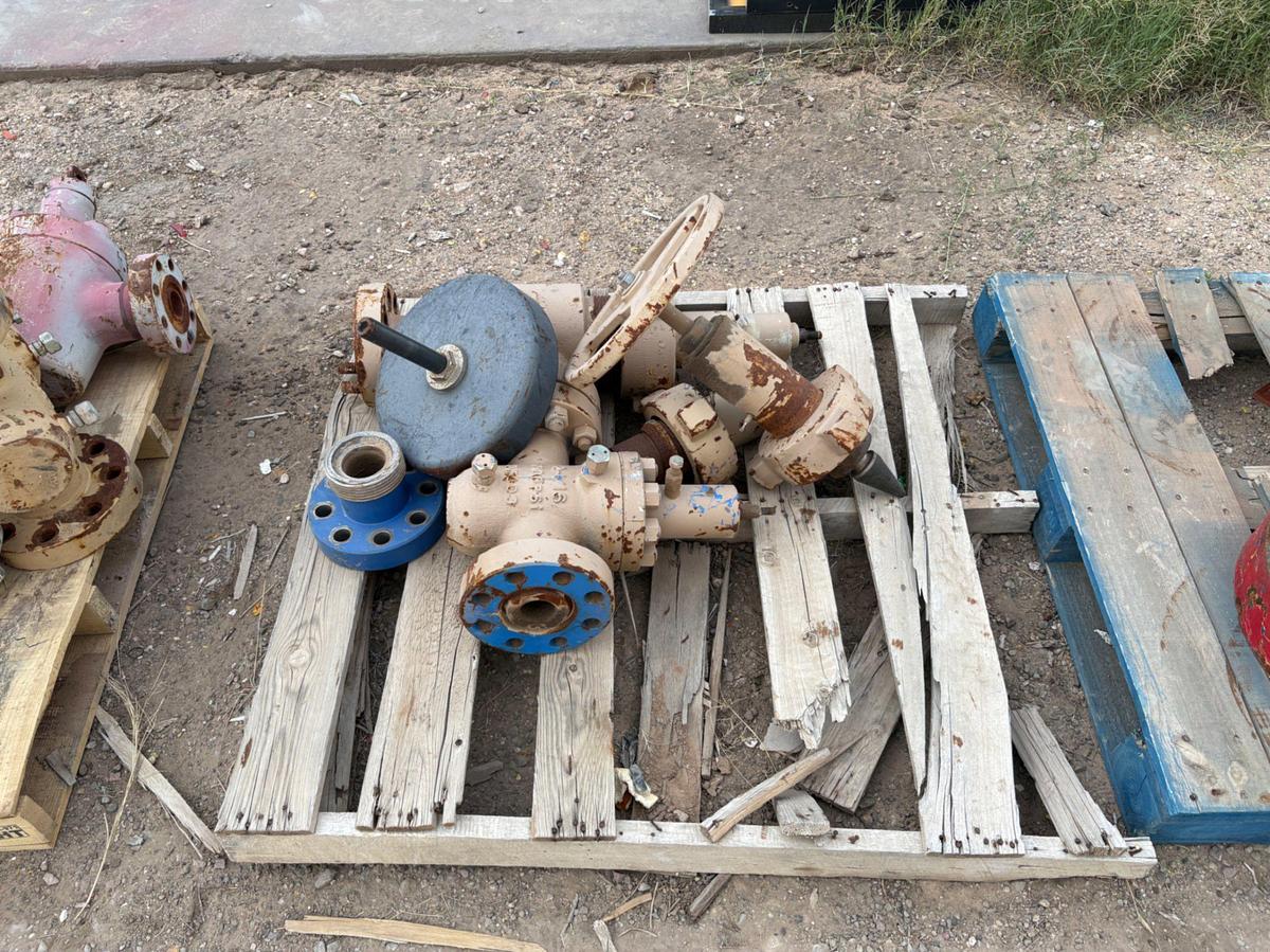 Used (5 pallets) assorted 5K gate valves & test flanges
