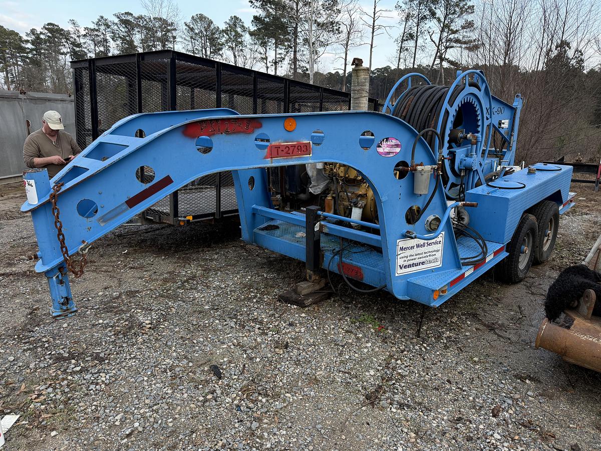 Used 2013 VENTURETECH XK-90 T/A GOOSENECK TRAILER (NO SWIVEL, INCOMPLETE)