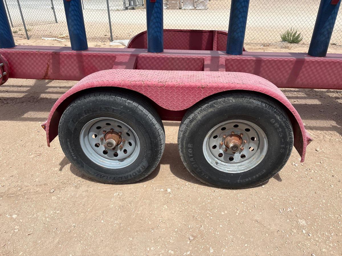 Used 2014 TLR WELDING 24’ X 7’ T/A BUMPER PULL CATWALK MANIFOLD TRAILER