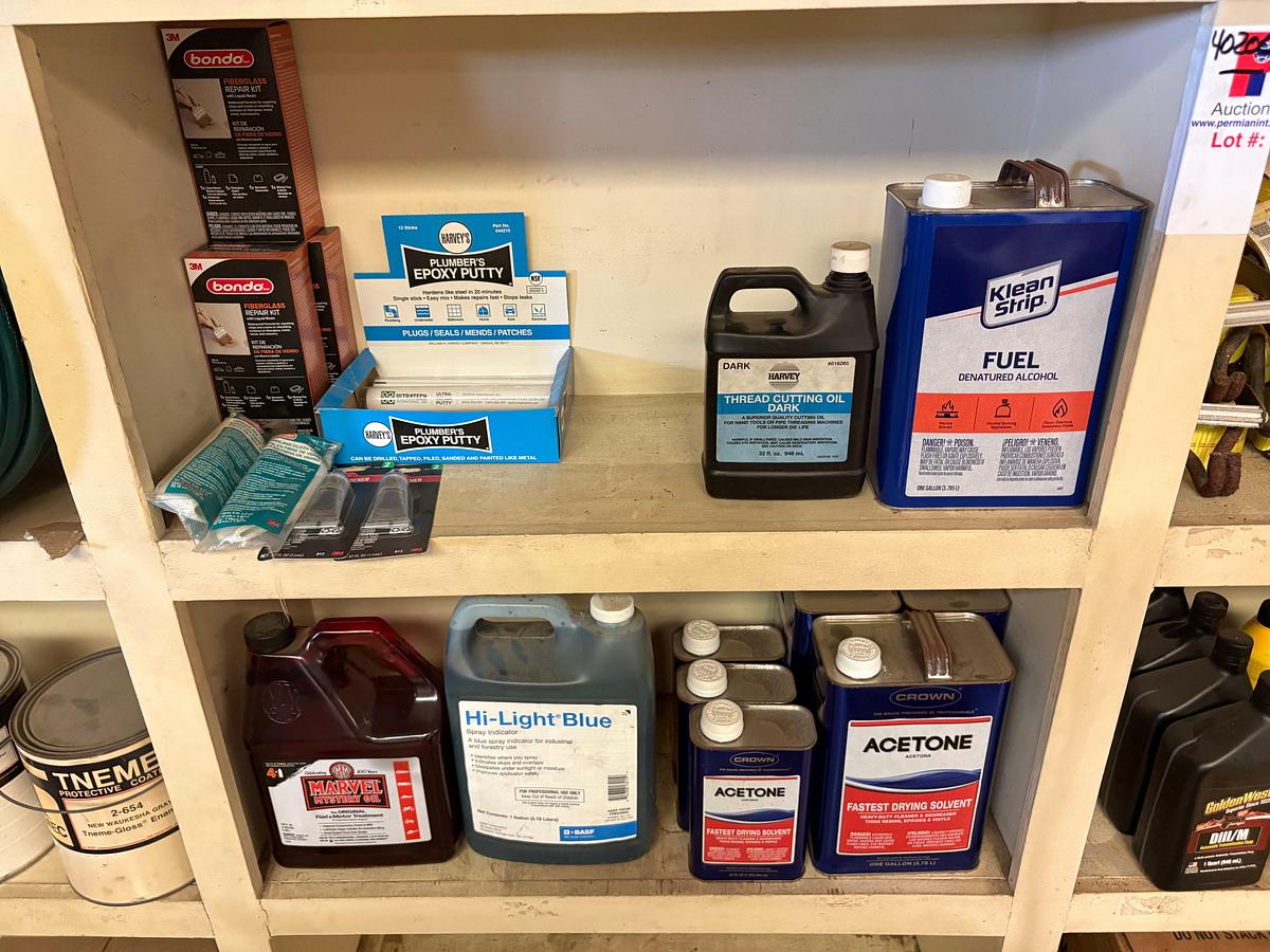 Used Contents of 12-bin shelf