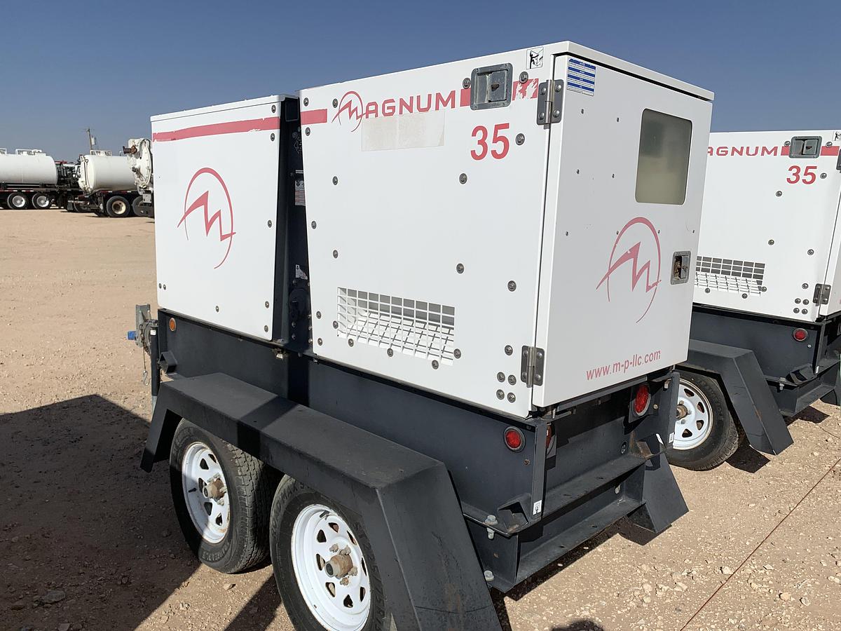 Used 2013 MAGNUM TRAILERS MMG35 T/A BUMPER PULL 25KW GENERATOR