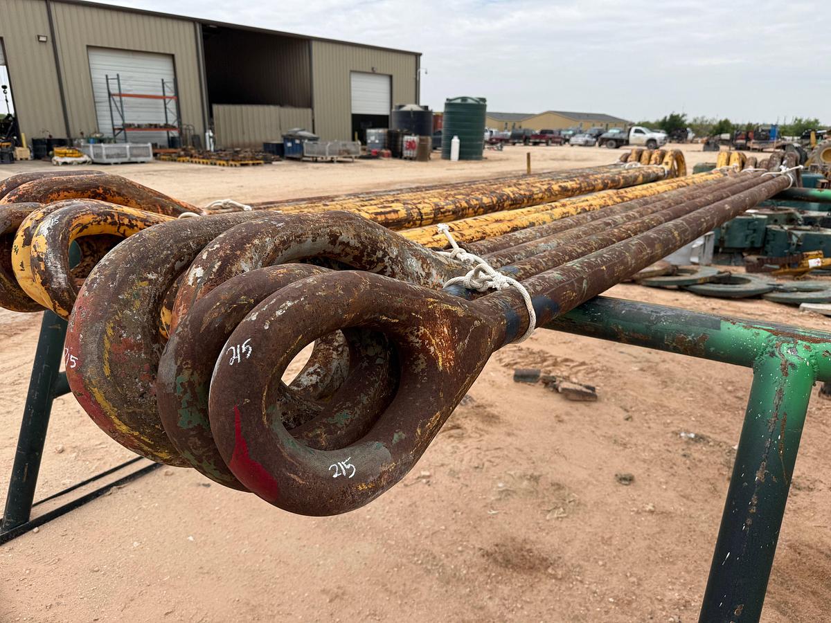 Used LOT W/ (3 SETS) ASSORTED 2-3/4”, 3” OD x 215”L 350-TON CASING ELEVATOR LINKS