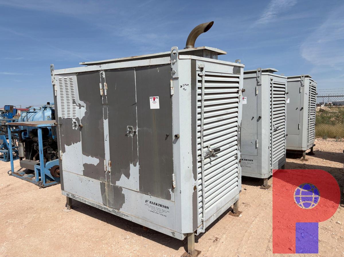 Used STAMFORD 100KW 3-PHASE AC GENERATOR P/B: 8-CYLINDER NATURAL GAS ENGINE