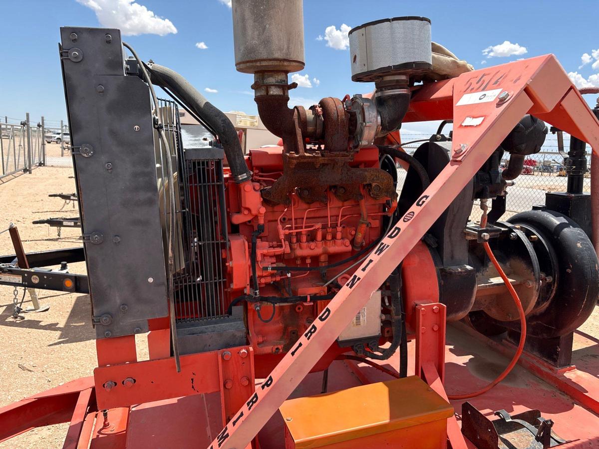 Used 2011 GODWIN PUMPS WATER TRANSFER PUMP MTD ON S/A BUMPER PULL TRAILER