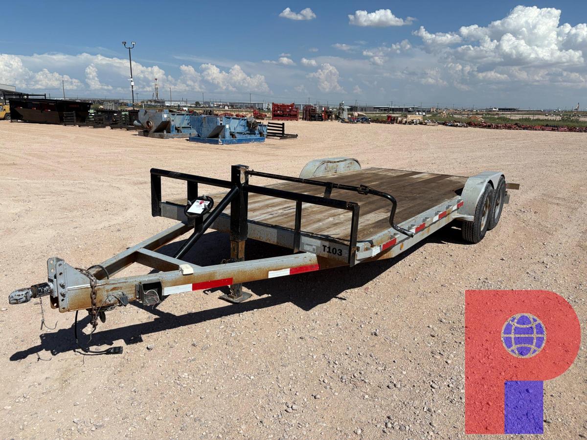 Used 2022 TSI FLOW PRODUCTS 20’ X 83” T/A BUMPER PULL CAR HAUL TRAILER