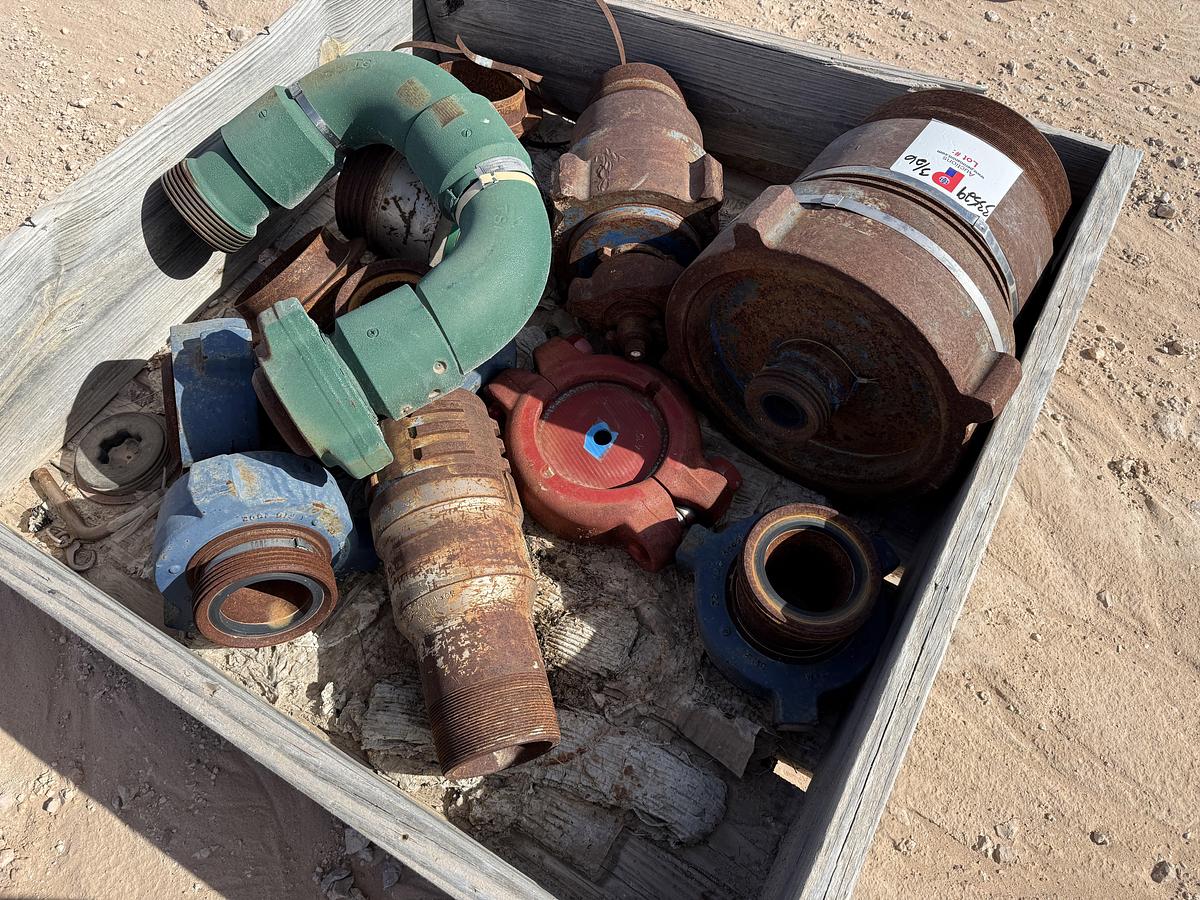 Used CRATE W/ CEMENT HEAD CROSS OVERS, SUBS, & RELATED, 3” FIG 1502 15K STYLE 10 CHIKSAN SWIVEL