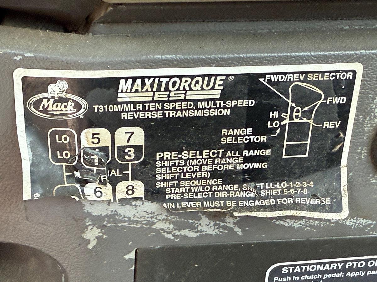 Used 2009 MACK GRANITE GU713 T/A CAB & CHASSIS (INOPERABLE)