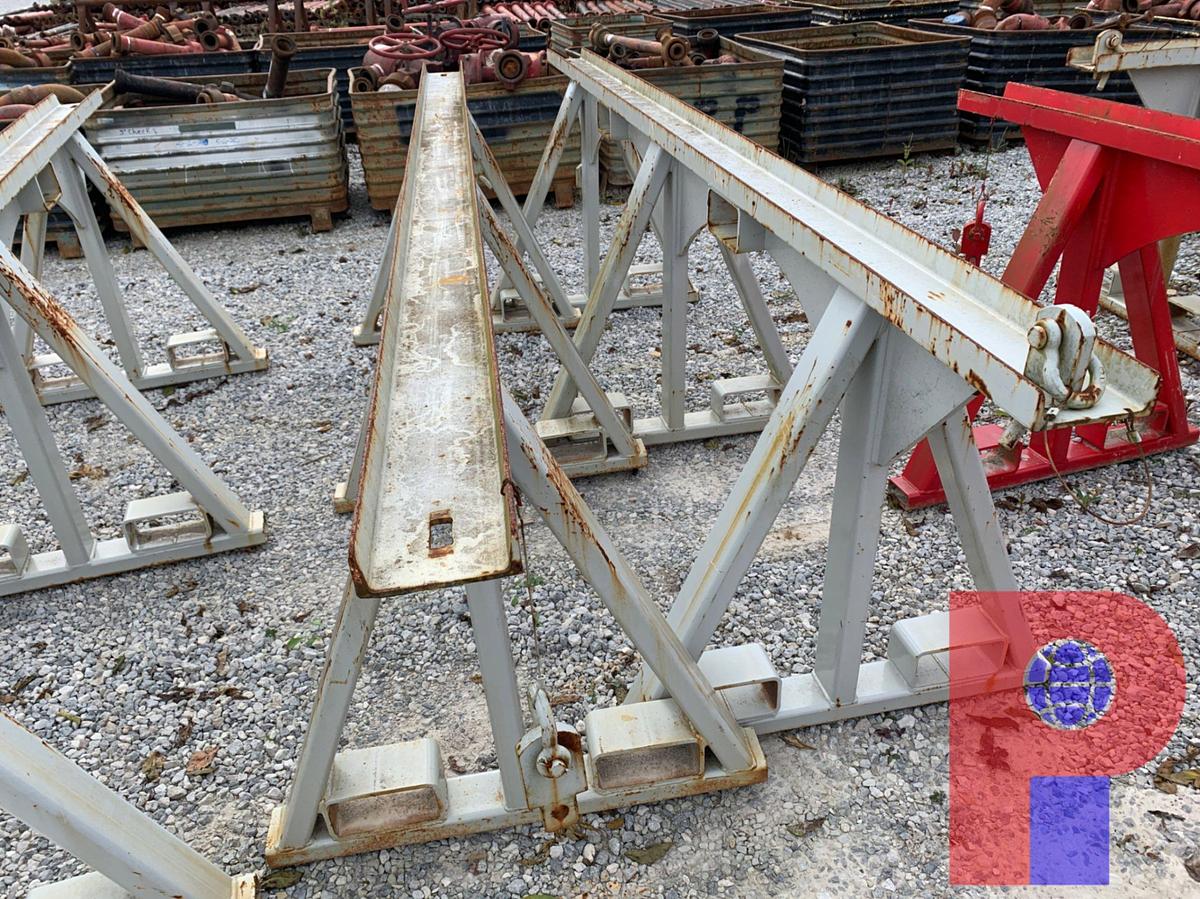 Used (2X$) 11’ X 39” TRIANGLE PIPE RACKS