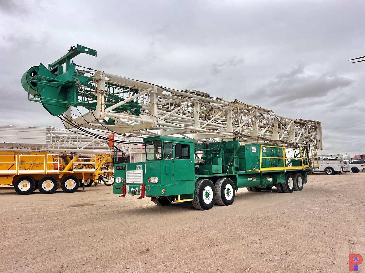 Used FRANKS 1287/160 BACK IN WELL SERVICE RIG MTD ON 4-AXLE CARRIER