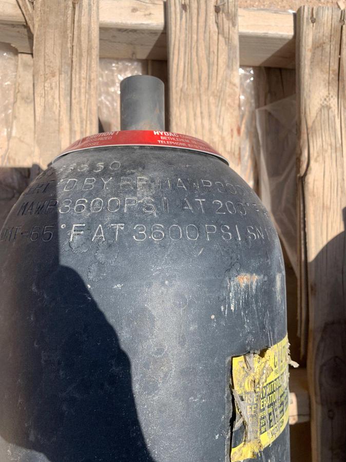 Used (2) 3600 PSI Accumulator BOP Bottles
