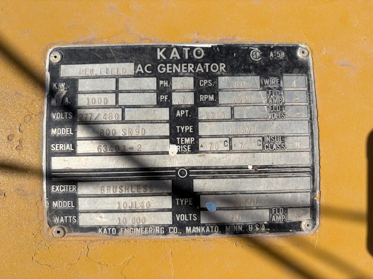 Used CAT 3516 800KW GENERATOR