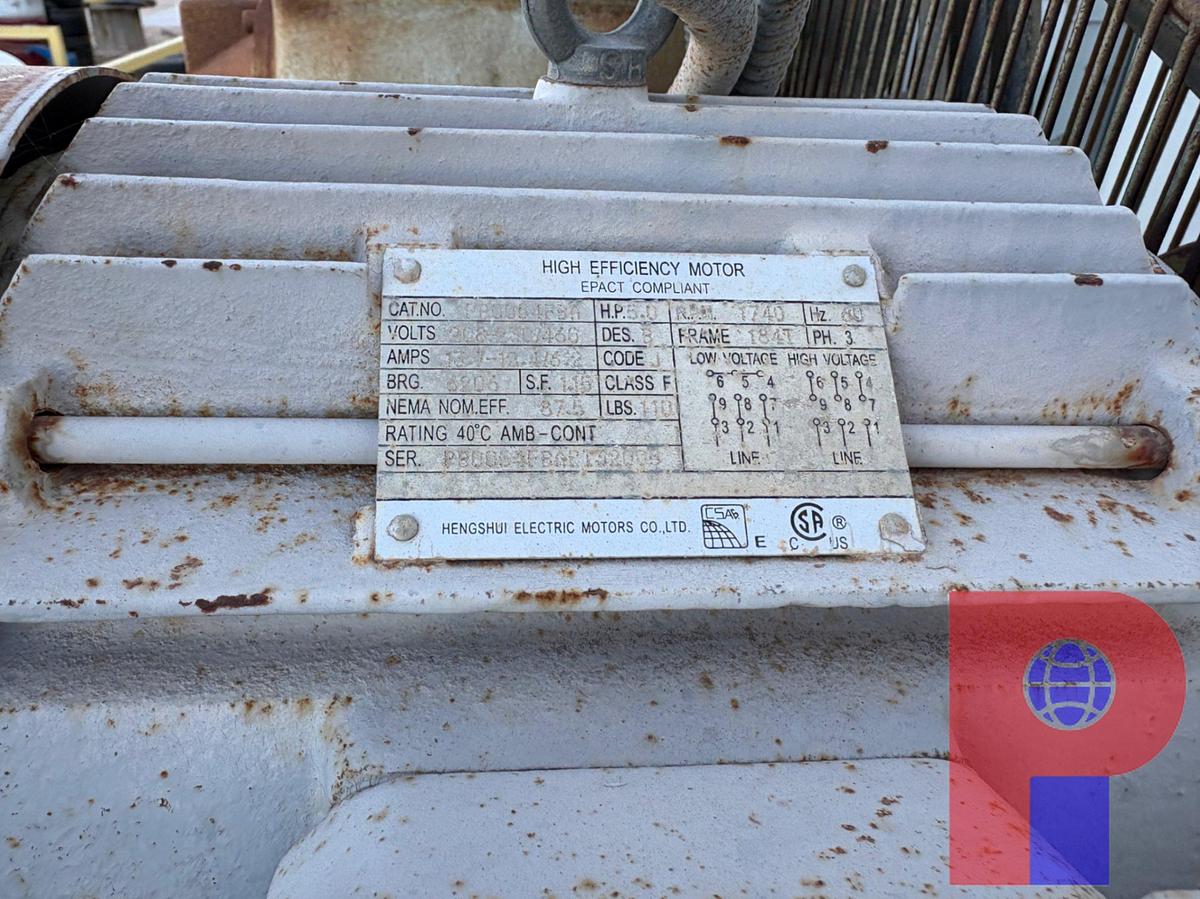 Used SPEEDAIRE MODEL 5Z399A ELECTRIC AIR COMPRESSOR W/ 80 GALLON TANK