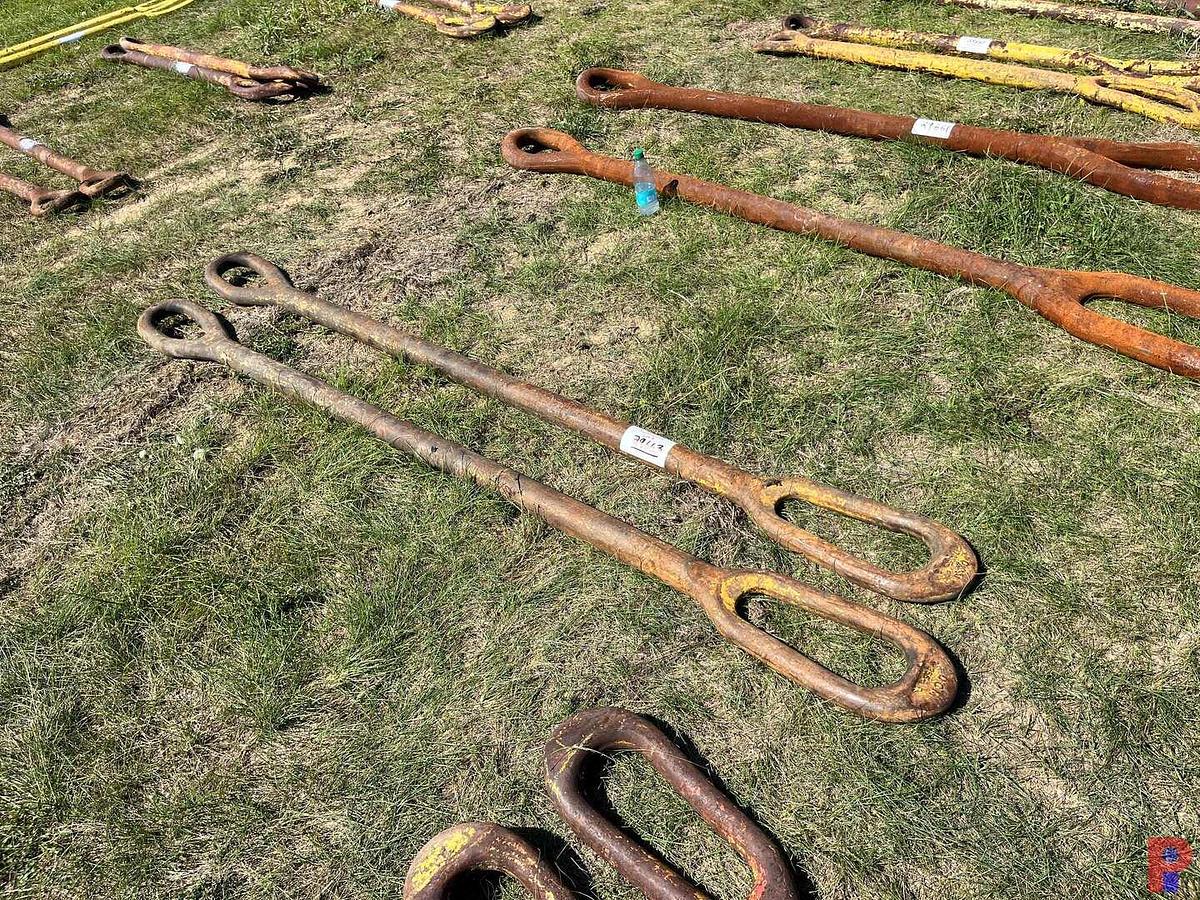 Used (2) 2” X 96” ELEVATOR LINKS
