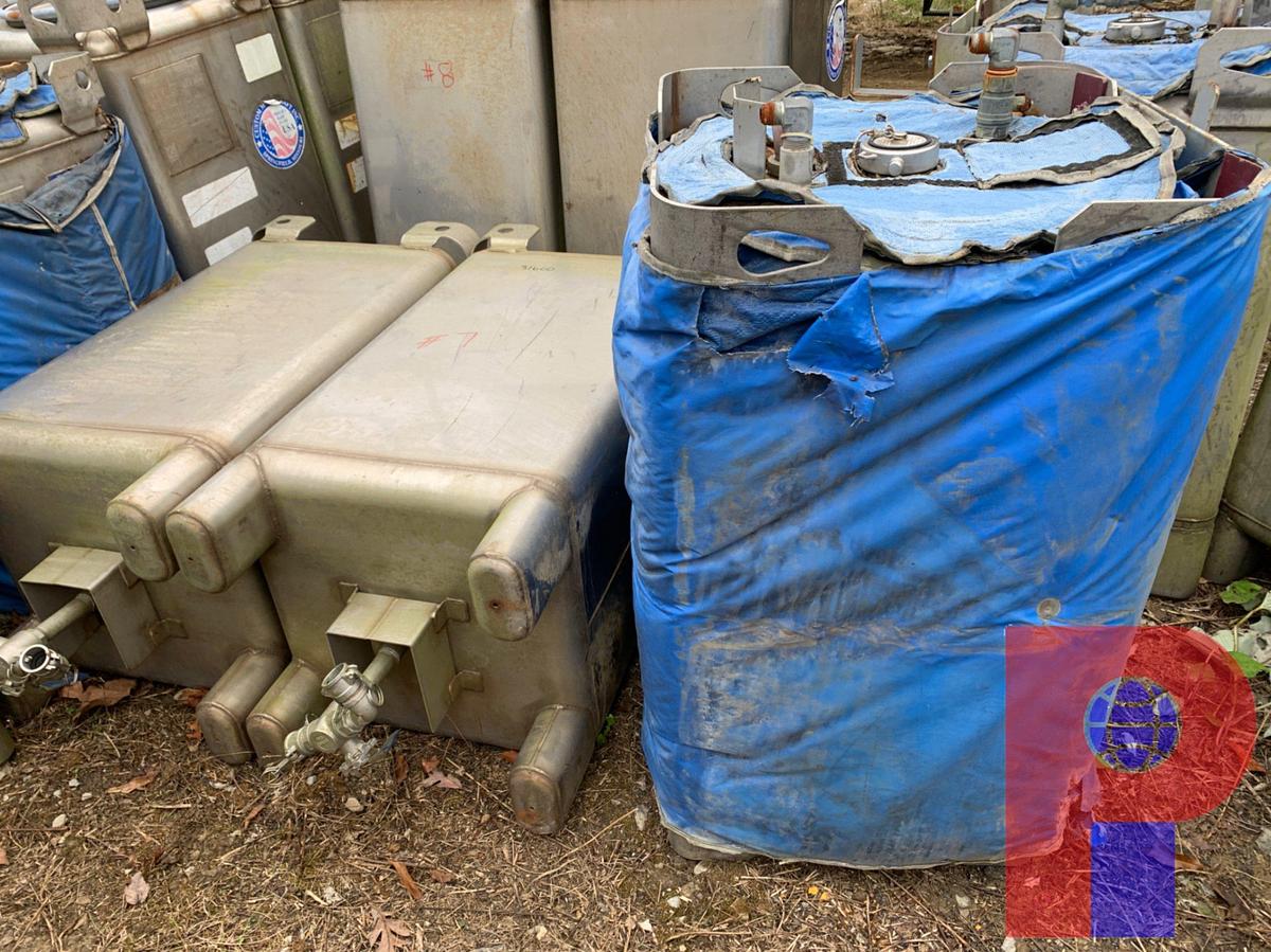 Used (13) METALCRAFT 100 GALLON STAINLESS STEEL CONTAINERS