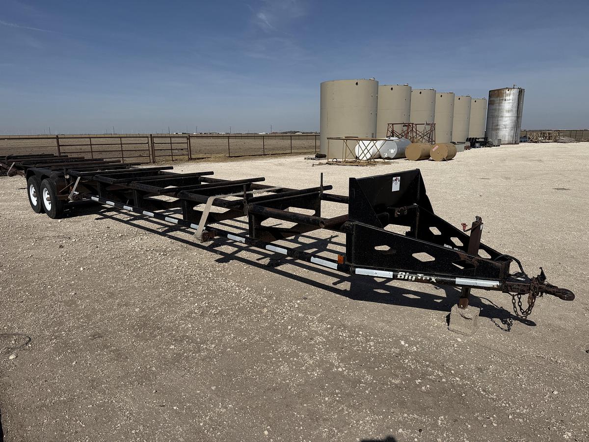 Used BIG TEX 30’ X 68” T/A BUMPER PULL PIPE TRAILER