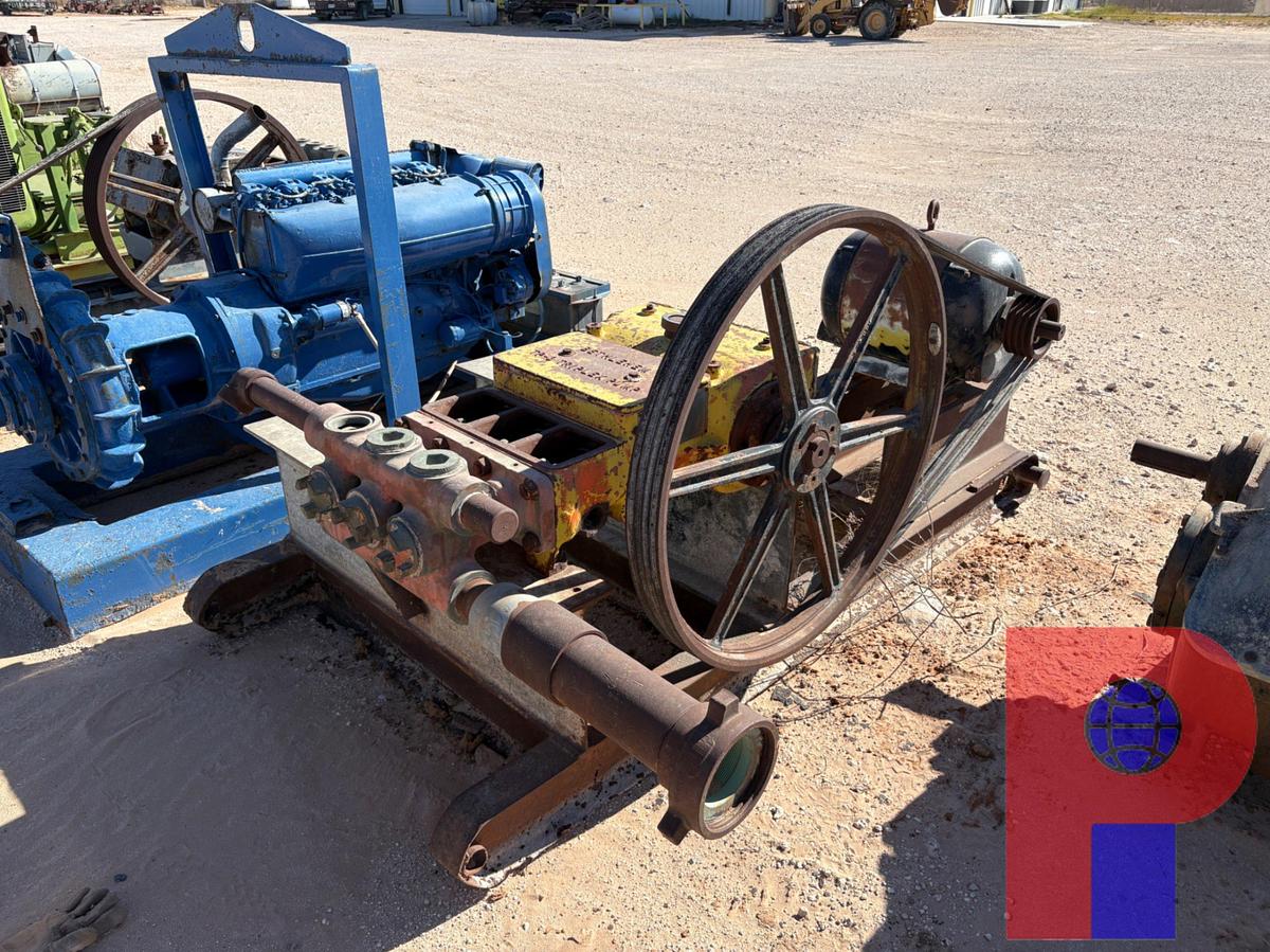 Used BETHLEHEM TP-3 TRIPLEX PUMP, SKIDDED