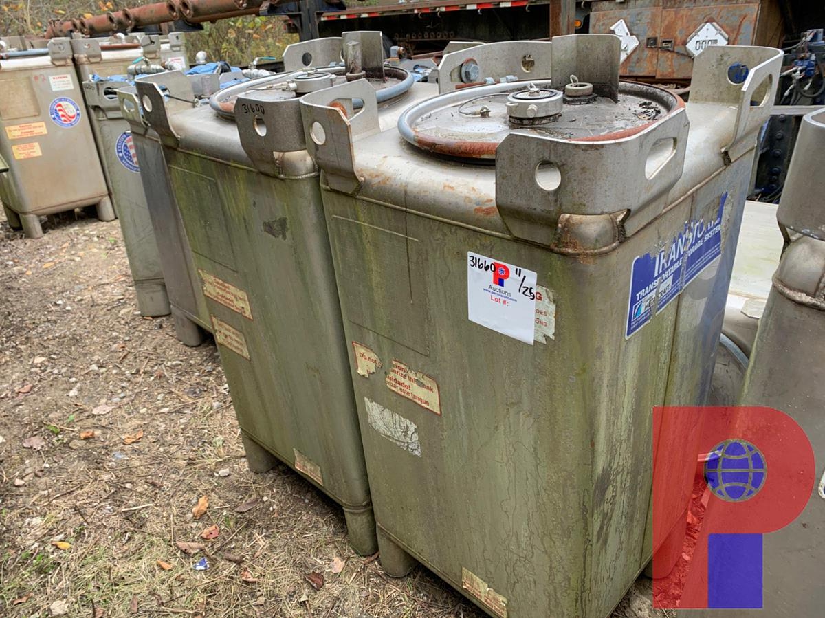 Used (13) METALCRAFT 100 GALLON STAINLESS STEEL CONTAINERS