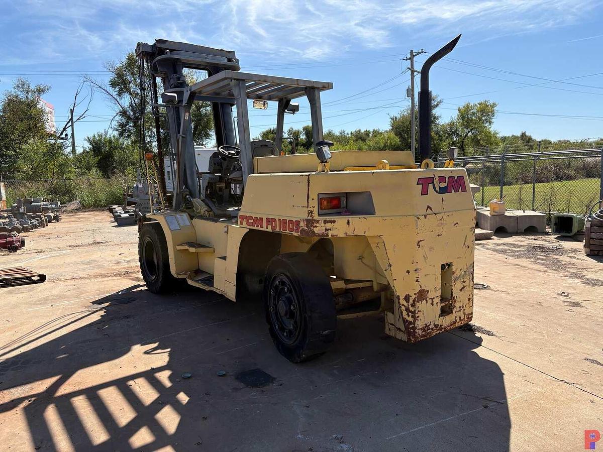 Used TCM FD160S-3 16-TON DIESEL FORKLIFT