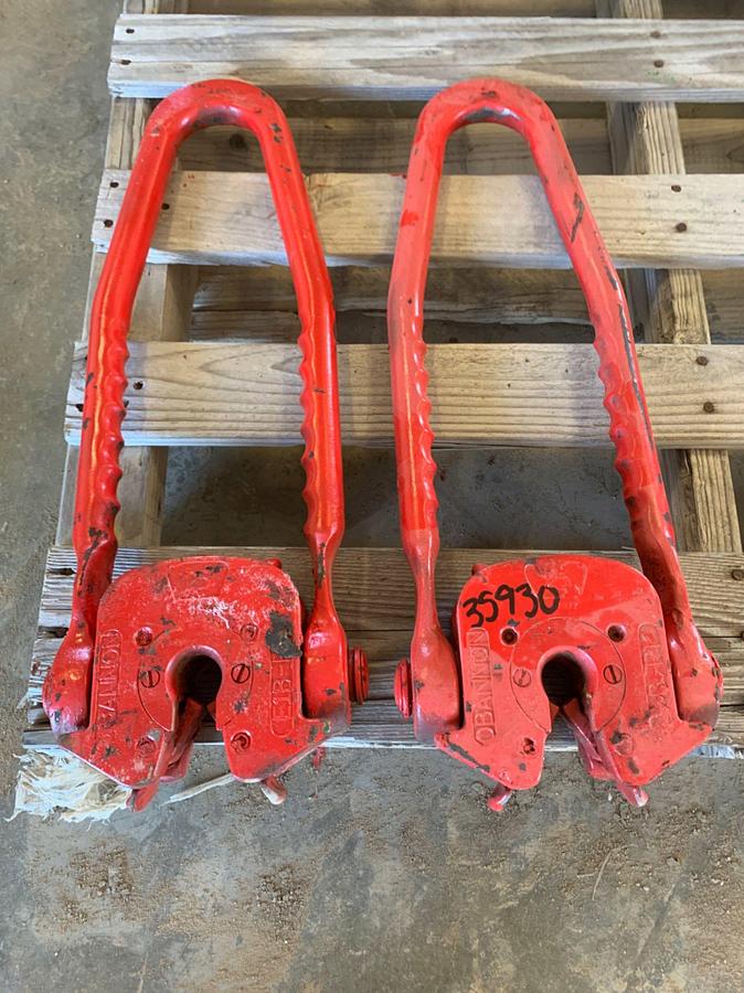 Used (2) 5/8 OBANNON Plate Type 25 Ton Rod Elevators