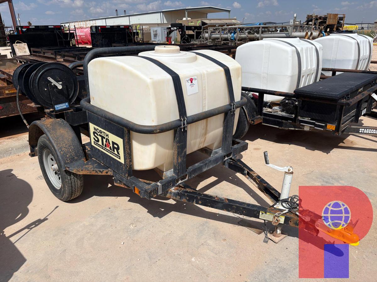 Used 2022 NORTHERN TOOL 7’ X 4.5’ S/A BUMPER PULL PRESSURE WASHER TRAILER