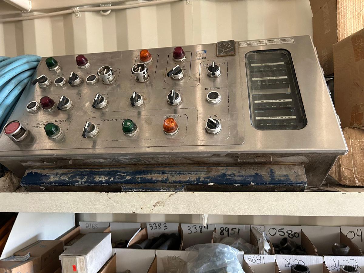 Used 40' Sea Container full of Tesco Top Drive Parts & Supplies