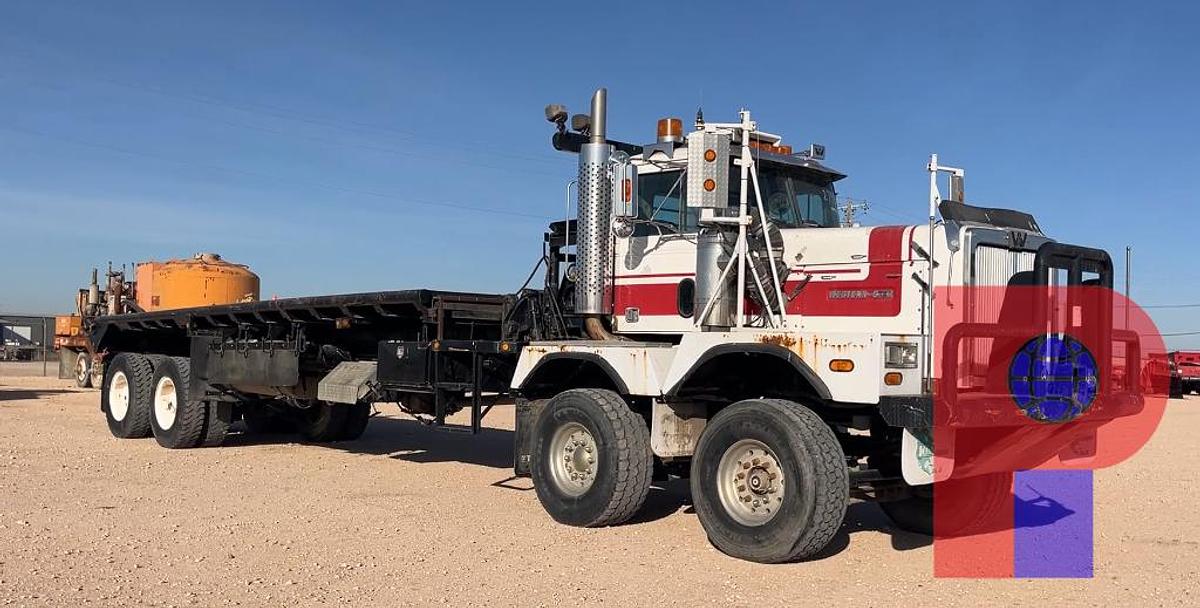 Used 1995 WESTERN STAR 6984S TWIN-STEER RIG UP WINCH TRUCK