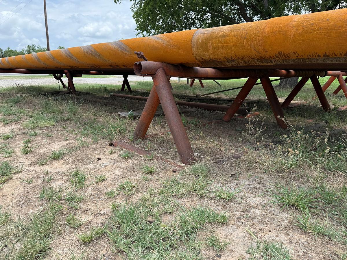 Used (2 x $) 26’L x 30”H TRIANGULAR PIPE RACKS