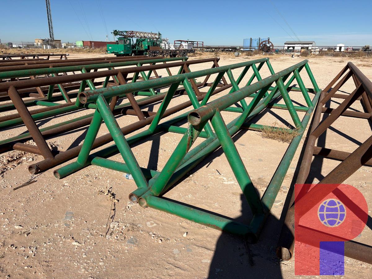 Used (2X$) 28’ X 42” TRIANGLE PIPE RACKS