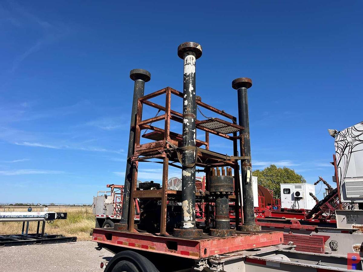 Used 8’ X 8’ LUBRICATOR SPOOL SKID W/ (4) 15K WP 5-1/8” 10’ LUBRICATORS, (2) ADAPTER SPOOLS & STUDS