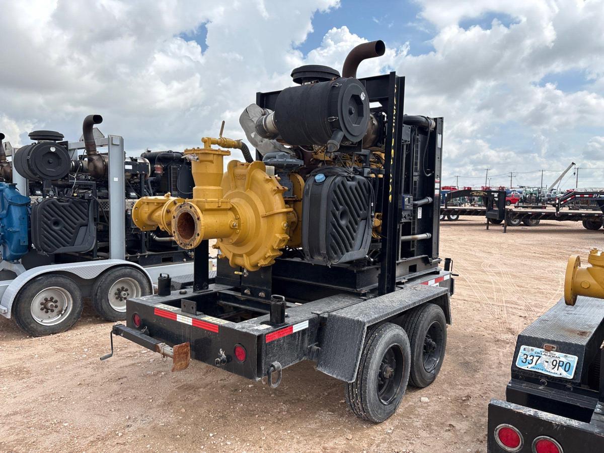 Used Cornell D6875-2 6x8 water transfer pump mtd on t/a bumper pull trailer