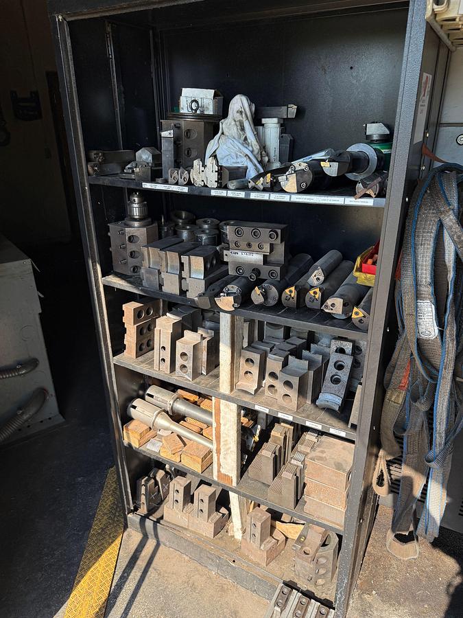 Used Lot w/ (50+) CNC LATHE CUTTING TOOLS, ADAPTERS, JAWS, BARS, & RELATED