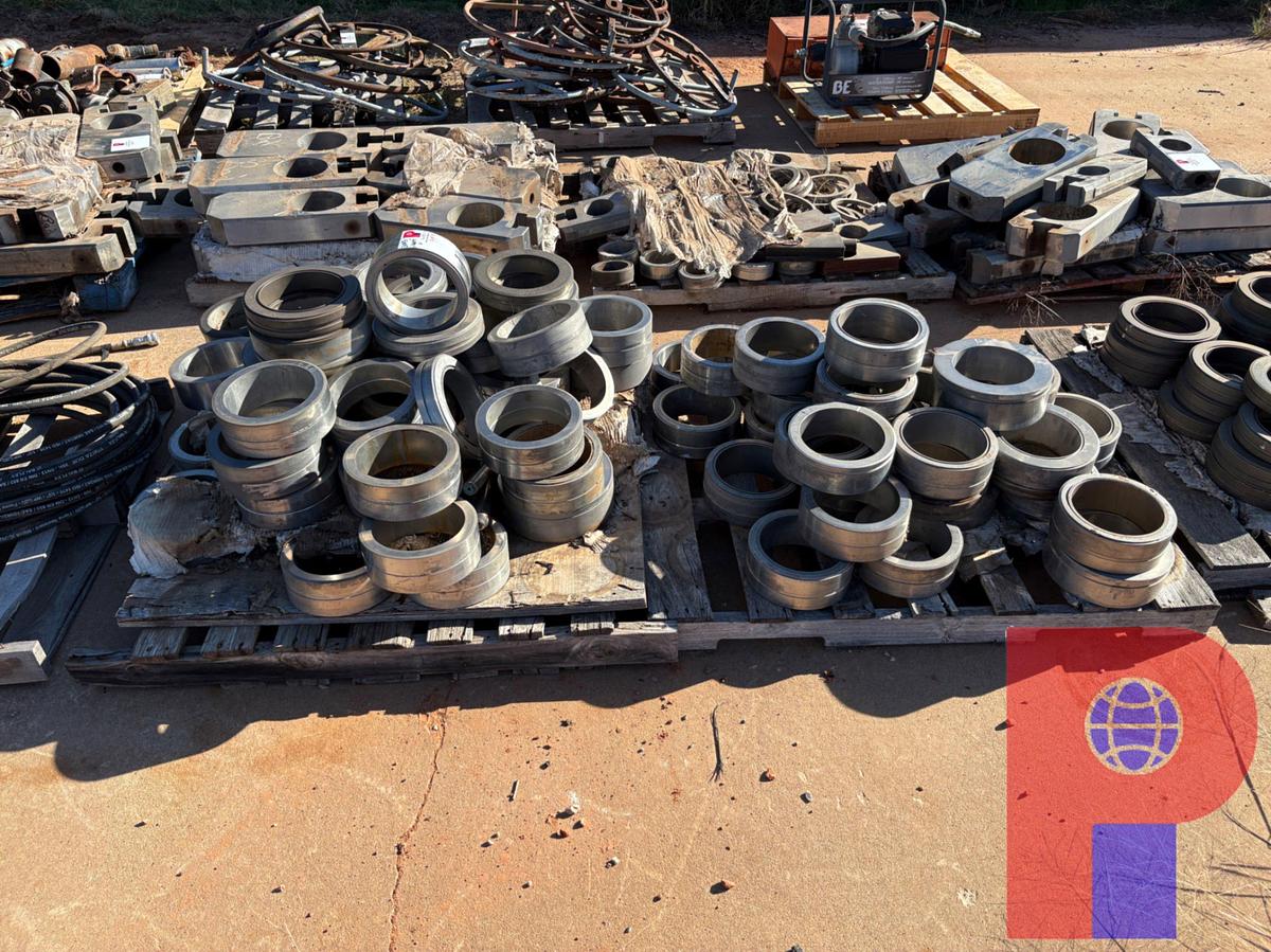 Used (4 PALLETS) ASSORTED GATE VALVE RETAINER PLATE RINGS
