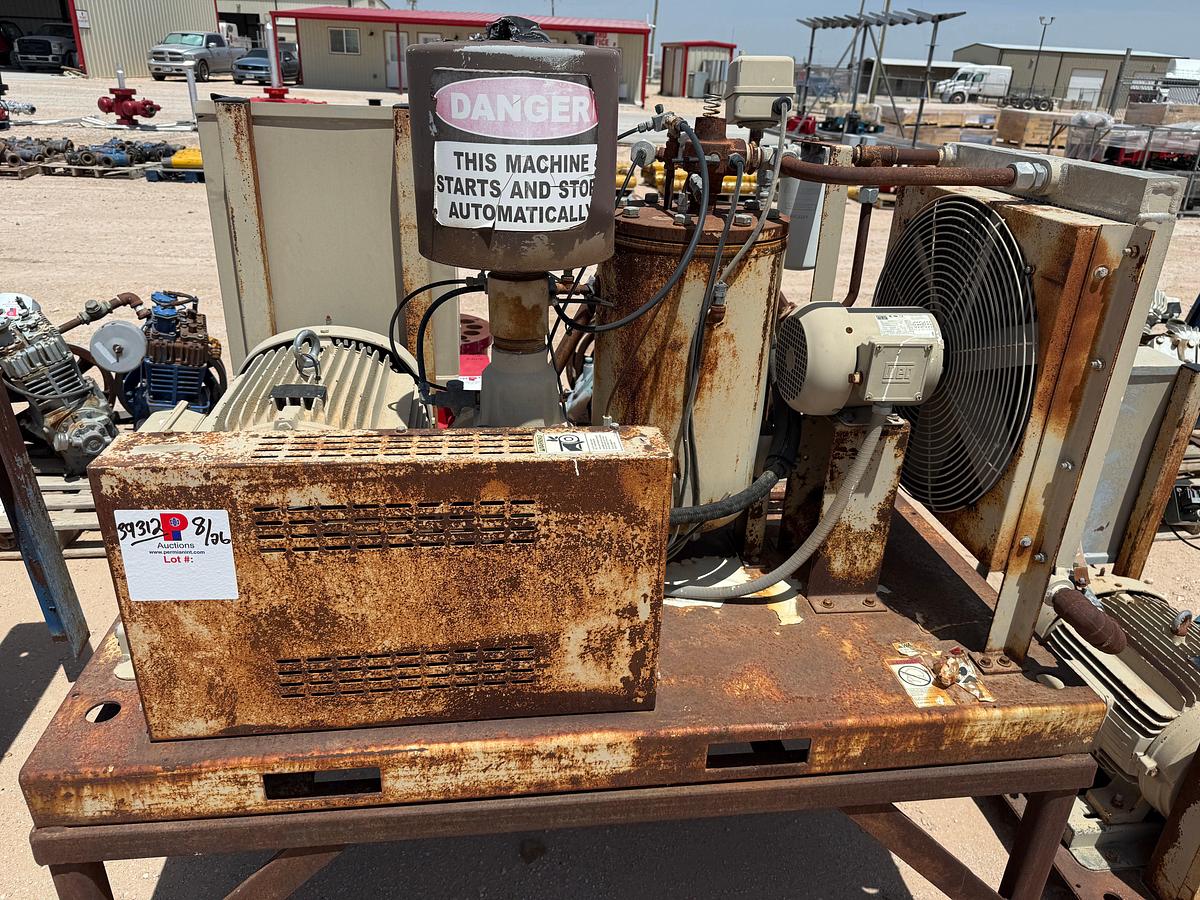 Used CURTIS-TOLEDO MODEL RS30F, 125-CFM / 125-PSI ROTARY SCREW INDUSTRIAL AIR COMPRESSOR P/B 30-HP ELECTRIC MOTOR MTD ON SKID