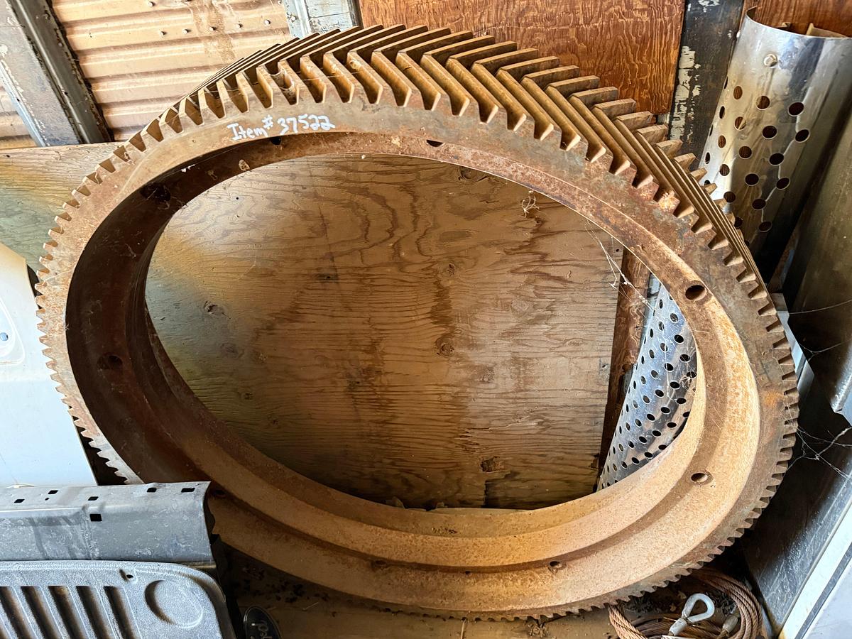 Used GARDNER DENVER 50”DIA X 10”W HELICAL BULL GEARS