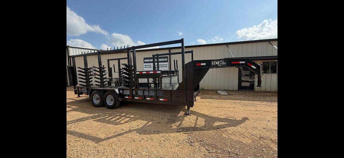 Used 2018 NWT HOLDINGS LONESTAR 20' T/A MONORAIL GOOSENECK TRAILER