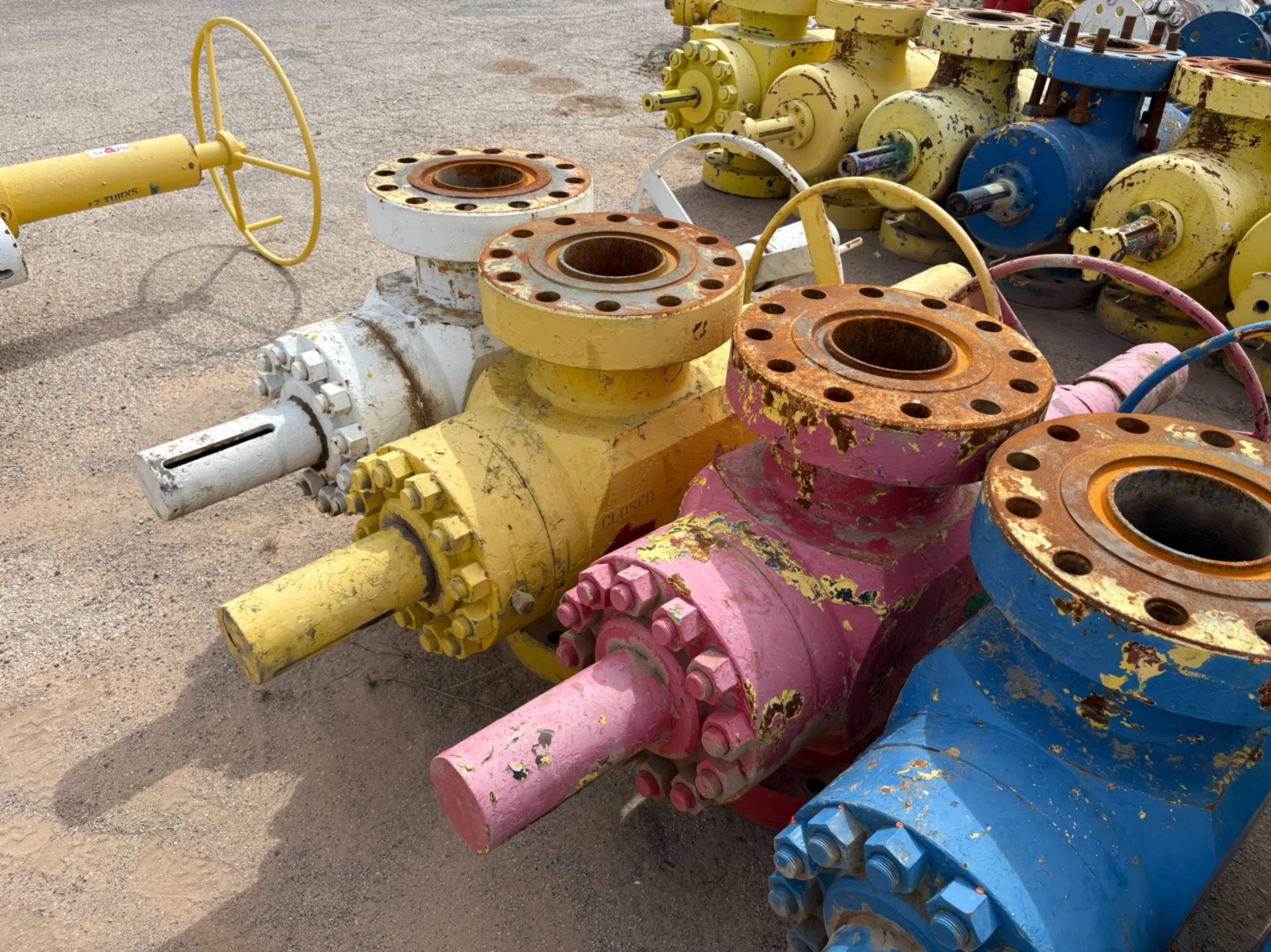 Used (3x$) (3) 7-1/16” 10k frac valves