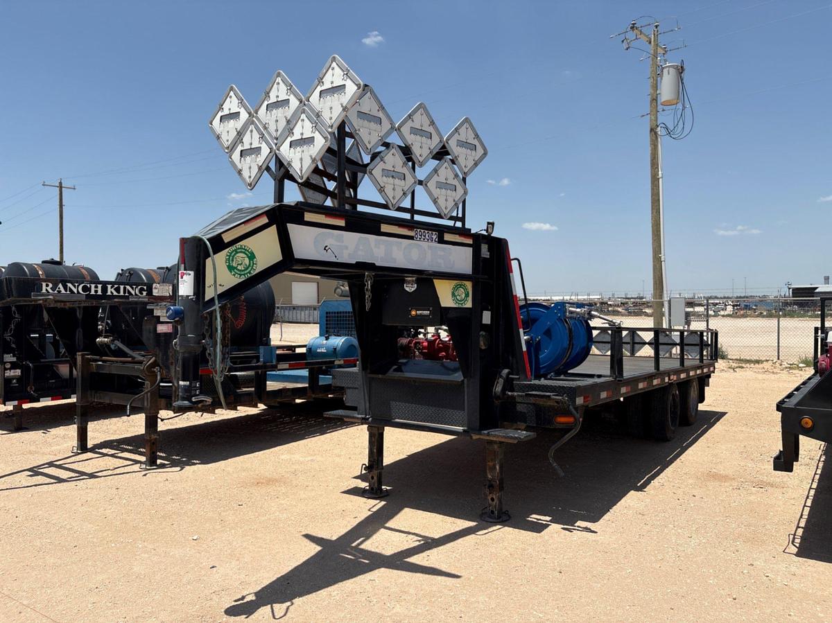 Used 2018 GATORMADE 20’ X 8’ T/A GOOSENECK CHEMICAL PUMP TRAILER
